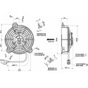 Ventilador Spal  490 m³/h