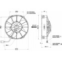 Ventilador Spal  1370 m³/h