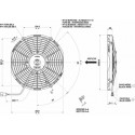 Ventilador Spal  1370 m³/h