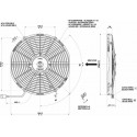 Ventilador Spal  1750 m³/h