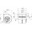 Ventilador Radial Spal 260 m³/h