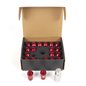 KIT TUERCAS ALUMINIO OMP 7075  LLAVE 19 L:40MM M12X1.5 ROJO