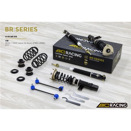 Bc Racing BR VW T-ROC (Strut 54.5mm) FWD/AWD A11 (2018+) 6/6kg.mm