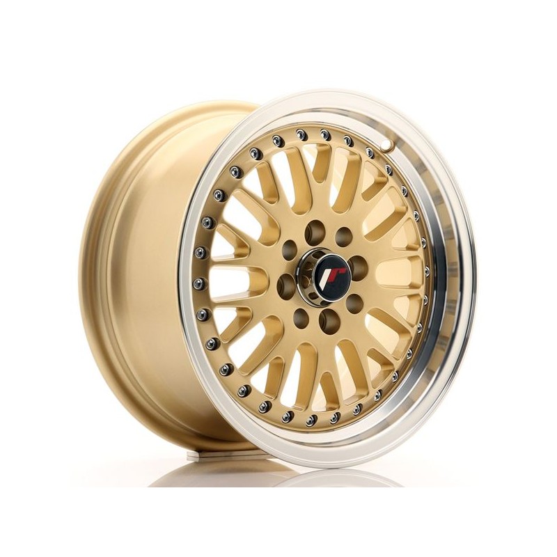 JR Wheels JR10 15x7 ET30 4x100/108 Gold w/Machined Lip JR Wheels JR10 15x7 ET30 4x100/108 Gold w/Machined Lip