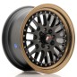 JR Wheels JR10 15x7 ET30 4x100/108 Matt Black w/Bronze Lip