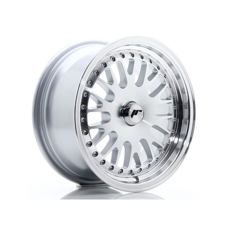 JR Wheels JR10 15x7 ET30 Blank Silver Machined Face JR Wheels JR10 15x7 ET30 Blank Silver Machined Face