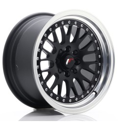 JR Wheels JR10 15x8 ET20 4x100/108 Matt Black w/Machined Lip