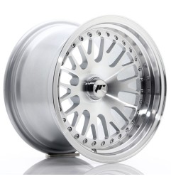 JR Wheels JR10 15x9 ET0-20 Blank Silver Machined Face