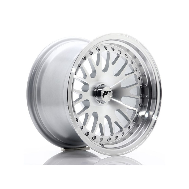 JR Wheels JR10 15x9 ET0-20 Blank Silver Machined Face JR Wheels JR10 15x9 ET0-20 Blank Silver Machined Face