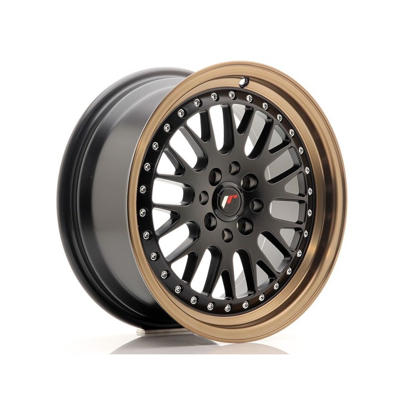 JR Wheels JR10 16x7 ET30 4x100/108 Matt Black w/Bronze Lip JR Wheels JR10 16x7 ET30 4x100/108 Matt Black w/Bronze Lip