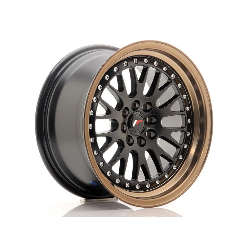 JR Wheels JR10 16x8 ET20 4x100/108 Matt Black w/Bronze Lip JR Wheels JR10 16x8 ET20 4x100/108 Matt Black w/Bronze Lip