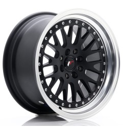 JR Wheels JR10 16x8 ET20 4x100/108 Matt Black w/Machined Lip
