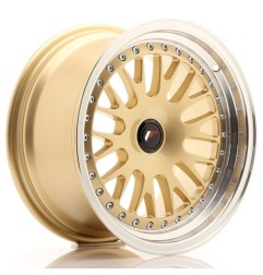JR Wheels JR10 16x8 ET20 Blank Gold w/Machined Lip