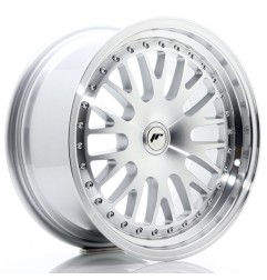 JR Wheels JR10 17x8 ET35 Blank Silver Machined Face