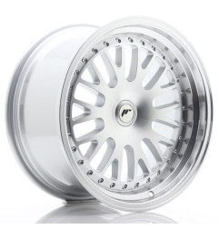 JR Wheels JR10 17x9 ET25-30 Blank Silver Machined Face