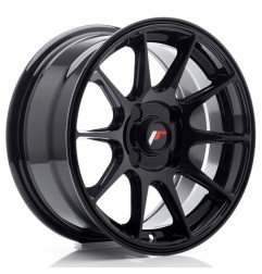 JR Wheels JR11 15x7 ET30 4H Blank Gloss Black