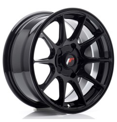 JR Wheels JR11 15x7 ET30 5H Blank Gloss Black