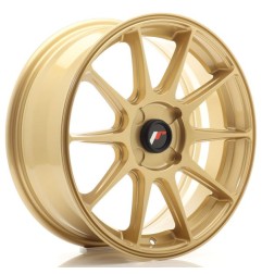 JR Wheels JR11 17x7 ET20-38 4H BLANK Gold