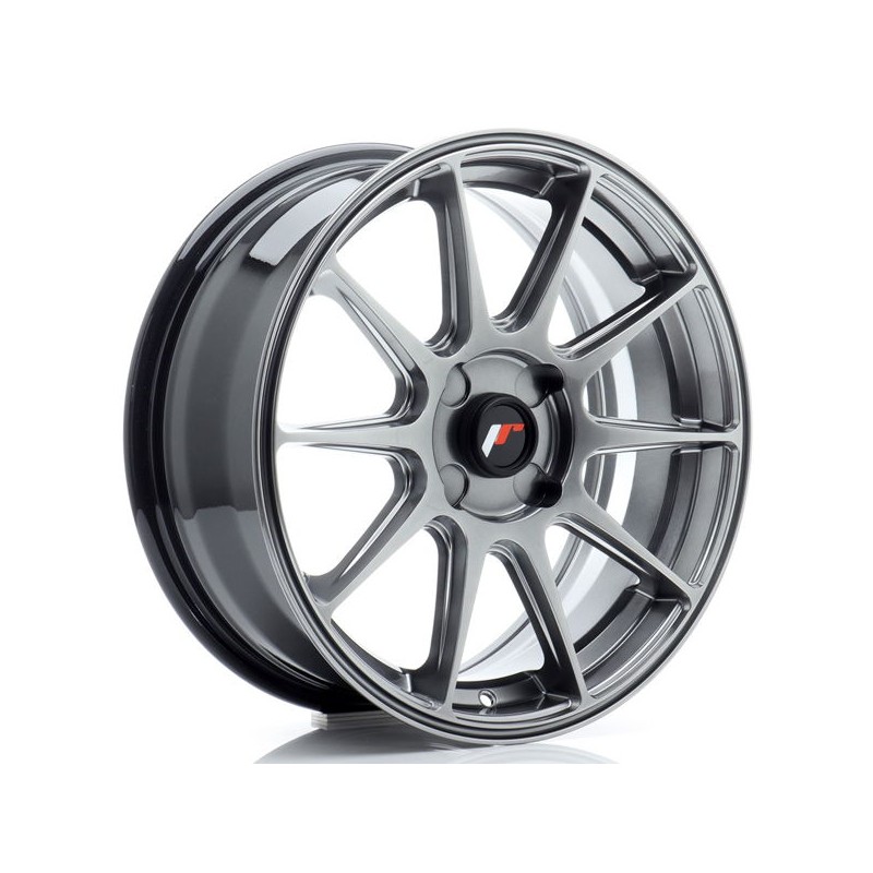 JR Wheels JR11 17x7 ET20-38 4H BLANK Hyper Black