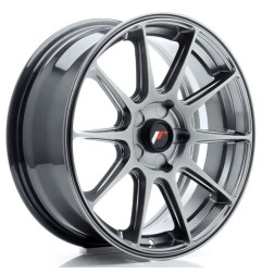 JR Wheels JR11 17x7 ET20-38 5H BLANK Hyper Black
