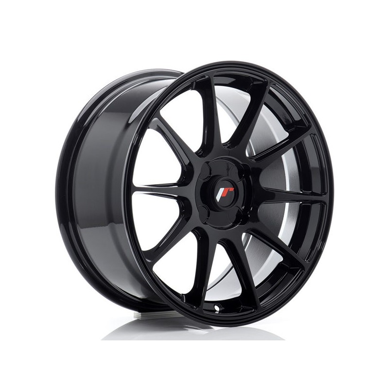 JR Wheels JR11 17x8 ET20-35 4H BLANK Gloss Black