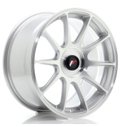 JR Wheels JR11 17x8 ET20-35 BLANK Silver Machined