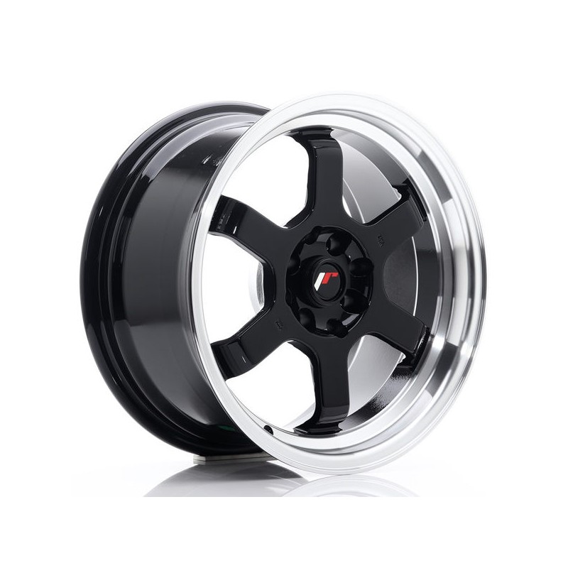 JR Wheels JR12 16x8 ET15 4x100/114 Gloss Black