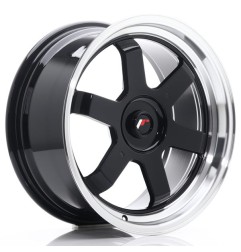 JR Wheels JR12 17x8 ET35 Blank Gloss Black