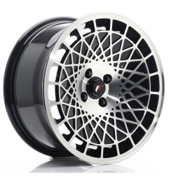 JR Wheels JR14 16x8 ET25 4x100 Gloss Black Machined Face