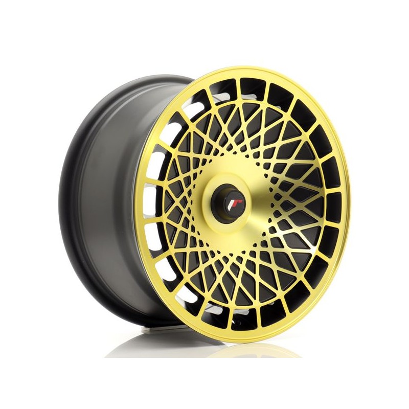 JR Wheels JR14 16x8 ET25 Blank Black Gold Finish JR Wheels JR14 16x8 ET25 Blank Black Gold Finish