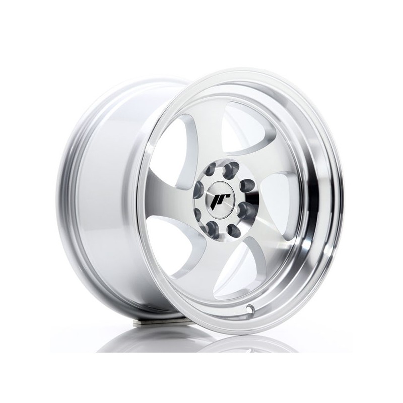 JR Wheels JR15 15x8 ET20 4x100/108 Machined Silver