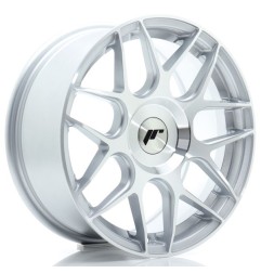 JR Wheels JR18 16x7 ET20-35 BLANK Silver Machined Face