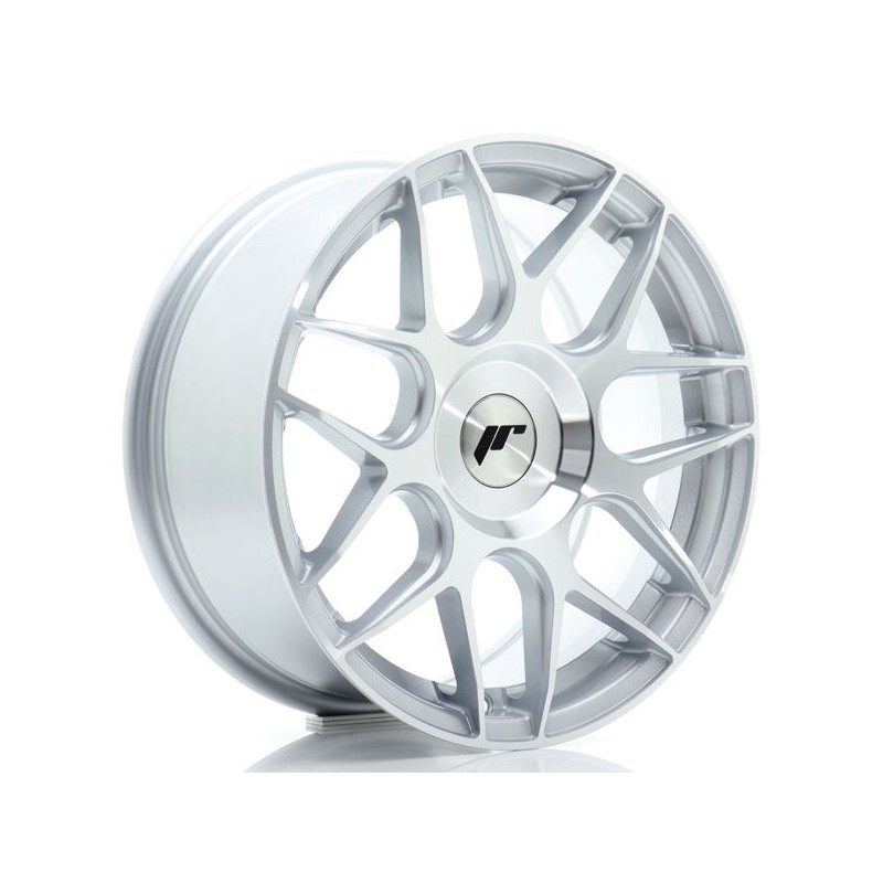 JR Wheels JR18 16x7 ET20-35 BLANK Silver Machined Face