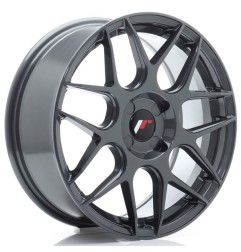 JR Wheels JR18 17x7 ET20-40 4H BLANK Hyper Gray