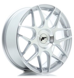 JR Wheels JR18 17x7 ET20-40 BLANK Silver Machined Face