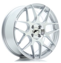 JR Wheels JR18 17x7 ET40 4x100 Silver Machined Face