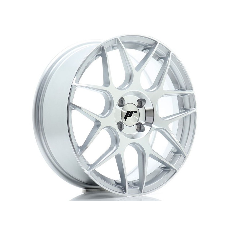 JR Wheels JR18 17x7 ET40 4x100 Silver Machined Face JR Wheels JR18 17x7 ET40 4x100 Silver Machined Face