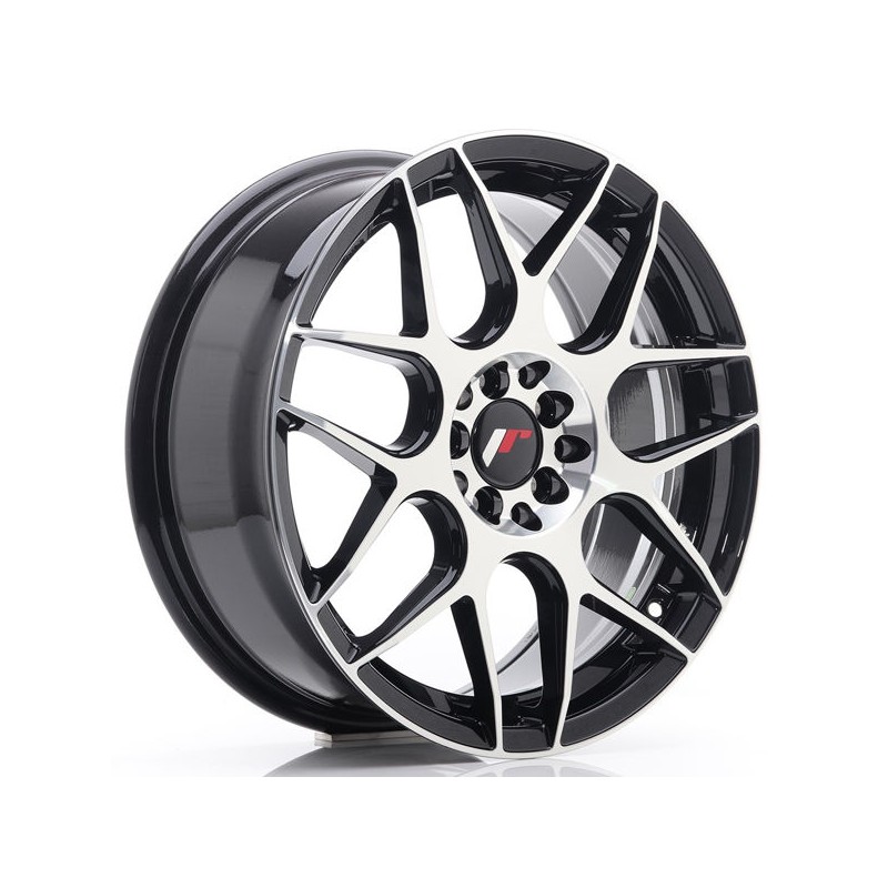 JR Wheels JR18 17x7 ET40 4x100/114 Black Machined