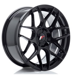 JR Wheels JR18 17x8 ET35 5H Blank Glossy Black