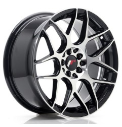 JR Wheels JR18 17x8 ET35 5x100/114 Gloss Black Machined