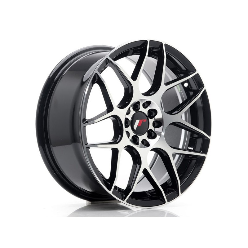JR Wheels JR18 17x8 ET35 5x100/114 Gloss Black Machined JR Wheels JR18 17x8 ET35 5x100/114 Gloss Black Machined