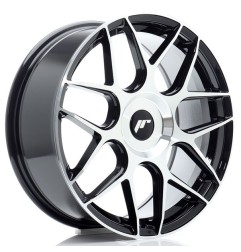 JR Wheels JR18 18x7,5 ET20-40 BLANK Black Machined Face