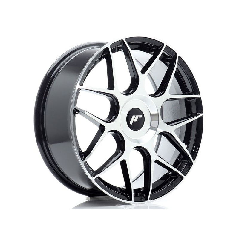 JR Wheels JR18 18x7,5 ET20-40 BLANK Black Machined Face