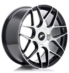 JR Wheels JR18 18x8,5 ET20-45 BLANK Black Machined Face