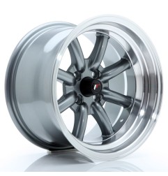 JR Wheels JR19 15x9 ET-13 4x100 Gun Metal