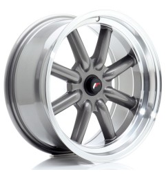 JR Wheels JR19 17x8 ET-20-0 BLANK Gun Metal