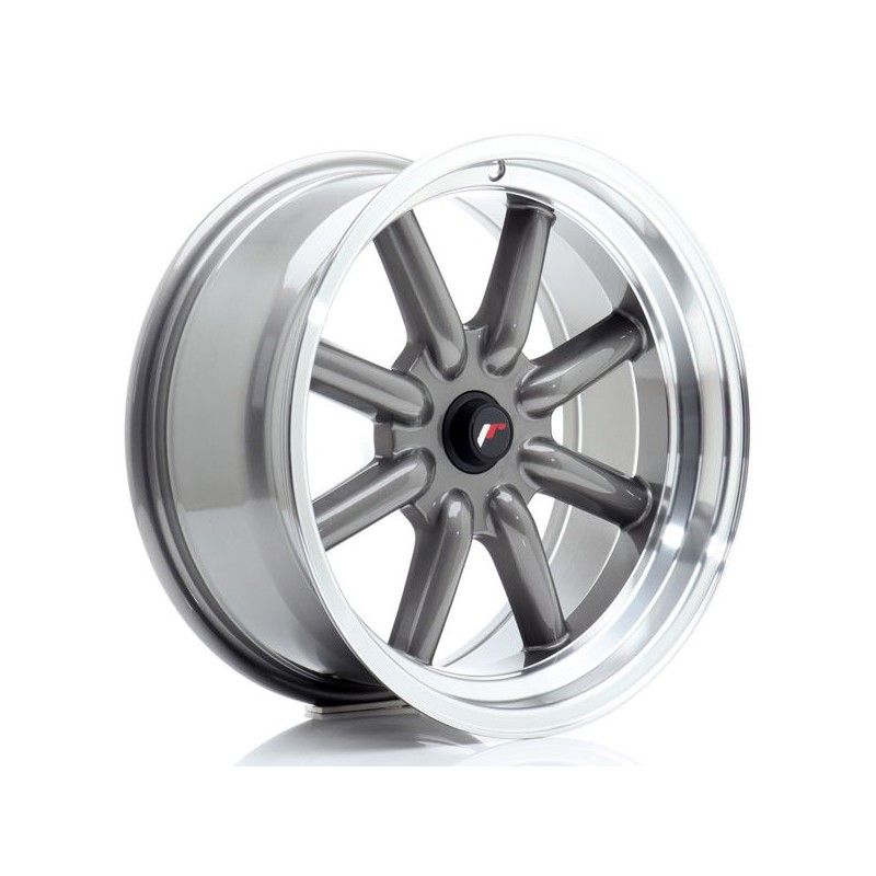 JR Wheels JR19 17x8 ET-20-0 BLANK Gun Metal