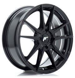 JR Wheels JR21 17x7 ET20-40 4H BLANK Gloss Black
