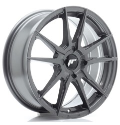 JR Wheels JR21 17x7 ET20-40 4H BLANK Hyper Gray