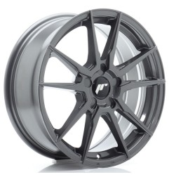 JR Wheels JR21 17x7 ET20-40 5H BLANK Hyper Gray